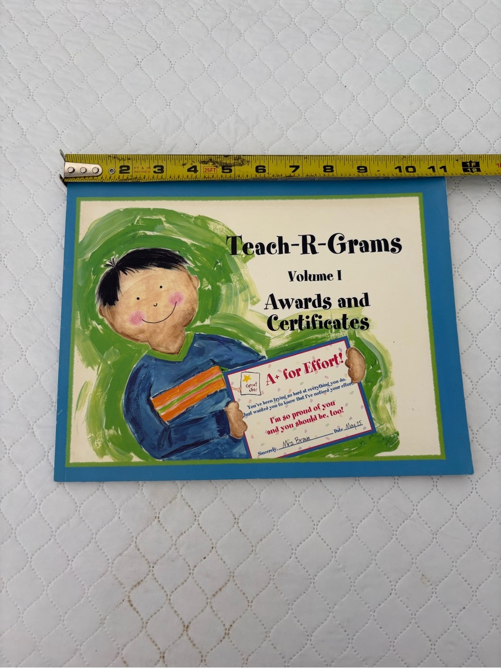 Teach R Grams Volume 1 Awards and Certificates Book Includes 35 cards